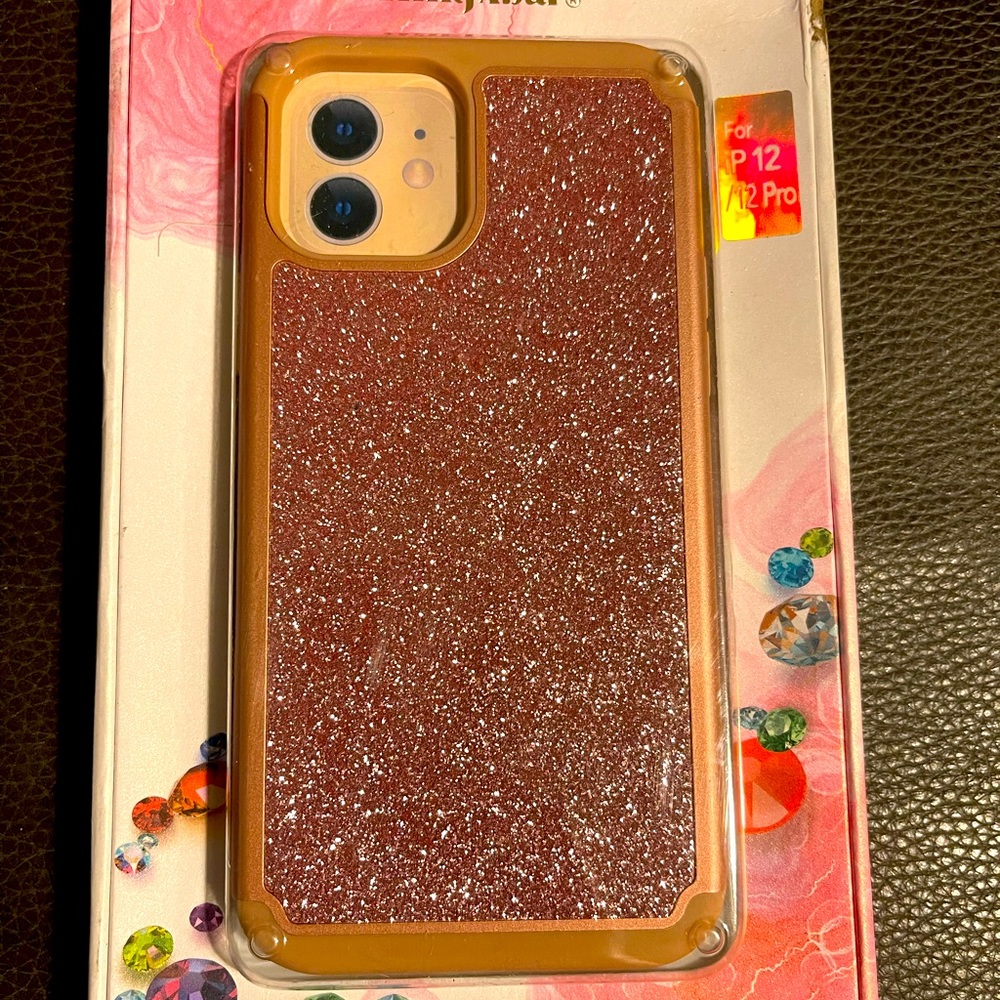 Kingxbar pink glitter iPhone 12/12pro case